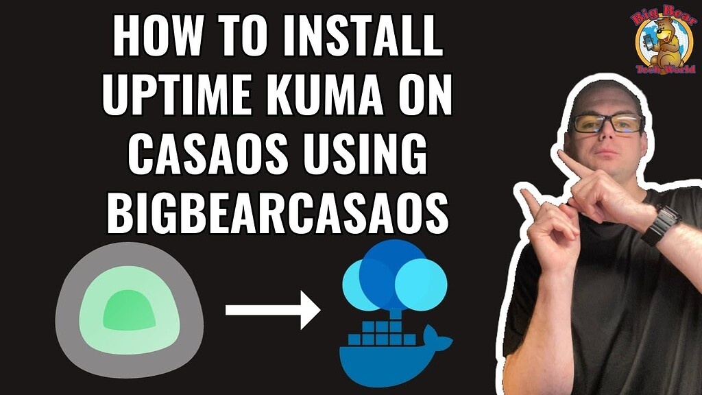 How to install uptime kuma on casaos using bigbearcasaos