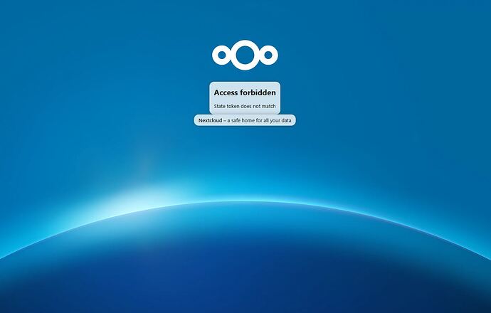 Nextcloud Access Forbidden