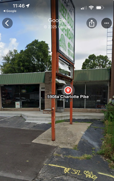 Exterior view of 5908 Charlotte Pike in Nashville, TN